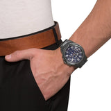 Fossil Grant Chronograph Blue Dial Grey Steel Strap Watch for Men - FS4831 Buy Now By Fossil