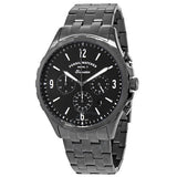 Fossil Forrester Chronograph Black Dial Grey Steel Strap Watch for Men - FS5606 Buy Now By Fossil