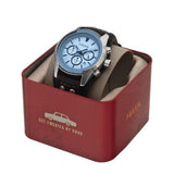 Fossil Coachman Chronograph Blue Dial Black Leather Strap Watch for Men - CH2564 Buy Now By Fossil