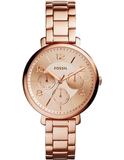 Fossil Jacqueline Rose Gold Dial Rose Gold Steel Strap Watch for Women - ES3665 Buy Now By Fossil