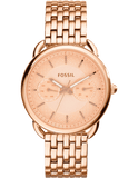 Fossil Tailor Rose Gold Dial Rose Gold Stainless Steel Strap Watch for Women - ES3713 Buy Now By Fossil