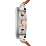 Fossil Boyfriend Chronograph White Dial Brown Leather Strap Watch for Women - ES3837 Buy Now By Fossil