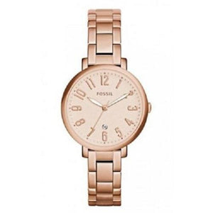 Fossil Jacqueline Rose Gold Dial Rose Gold Steel Strap Watch for Women - ES3970 Buy Now By Fossil