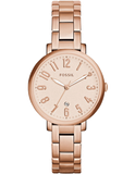 Fossil Jacqueline Rose Gold Dial Rose Gold Steel Strap Watch for Women - ES3970 Buy Now By Fossil