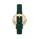Fossil Jacqueline Multifunction Moonphase Mother of Pearl White Dial Green Leather Strap Watch for Women - ES5244 Buy Now By Fossil