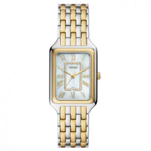 Fossil Raquel Three Hand Mother of Pearl Dial Two Tone Steel Strap Watch For Women - ES5305 Buy Now By Fossil