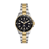 Fossil Blue Dive Three Hand Black Dial Two Tone Steel Strap Watch For Women - ES5349 Buy Now By Fossil