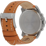 Fossil Grant Chronograph Green Dial Brown Leather Strap Watch for Men - FS4918 Buy Now By Fossil