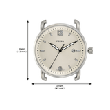 Fossil The Commuter White Dial Brown Leather Strap Watch for Men - FS5275 Buy Now By Fossil