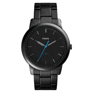 Fossil The Minimalist Black Dial Black Steel Strap Watch for Men - FS5308 Buy Now By Fossil