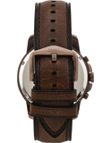 Fossil Grant Chronograph White Dial Brown Leather Strap Watch for Men - FS5344 Buy Now By Fossil