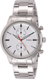 Fossil Townsman White Dial Silver Steel Strap Watch for Men - FS5346 Buy Now By Fossil