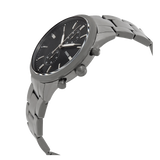 Fossil Townsman Chronograph Black Dial Silver Steel Strap Watch for Men - FS5349 Buy Now By Fossil