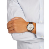 Fossil The Commuter White Dial Brown Leather Strap Watch for Men - FS5402 Buy Now By Fossil