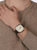 Fossil Forrester Chronograph White Dial Brown Leather Strap Watch for Men - FS5696 Buy Now By Fossil