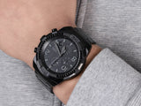 Fossil Bronson Chronograph Black Dial Black Steel Strap Watch for Men - FS5712 Buy Now By Fossil