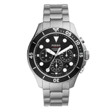 Fossil FB-03 Chronograph Black Dial Silver Steel Strap Watch for Men - FS5725 Buy Now By Fossil