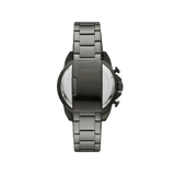 Fossil Bronson Chronograph Black Dial Grey Steel Strap Watch for Men - FS5852 Buy Now By Fossil