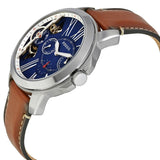Fossil Grant Twist Multifunction Blue Dial Brown Leather Strap Watch for Men - ME1161 Buy Now By Fossil