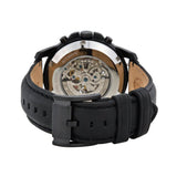 Fossil Grant Automatic Black Dial Black Leather Strap Watch for Men - ME3028 Buy Now By Fossil
