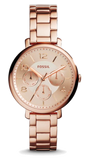 Fossil Jacqueline Rose Gold Dial Rose Gold Steel Strap Watch for Women - ES3665 Buy Now By Fossil