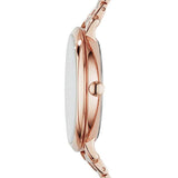 Fossil Jacqueline Rose Gold Dial Rose Gold Steel Strap Watch for Women - ES3665 Buy Now By Fossil