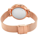 Fossil Jacqueline Quartz Rose Gold Dial Rose Gold Mesh Strap Watch for Women - ES4628 Buy Now By Fossil