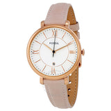 Fossil Jacqueline White Dial Pink Leather Strap Watch for Women - ES3988 Buy Now By Fossil