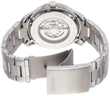 Fossil Grant Automatic Skeleton Black Dial Silver Steel Strap Watch for Men - ME3103 Buy Now By Fossil