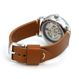 Fossil Commuter Automatic Skeleton Blue Dial Brown Leather Strap Watch for Men - ME3159 Buy Now By Fossil