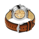 Fossil Neutra Automatic Luggage Skeleton Blue Dial Brown Leather Strap Watch for Men - ME3160 Buy Now By Fossil