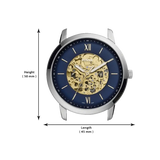 Fossil Neutra Automatic Luggage Skeleton Blue Dial Brown Leather Strap Watch for Men - ME3160 Buy Now By Fossil