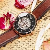 Fossil Neutra Automatic Skeleton Black Dial Brown Leather Strap Watch for Men - ME3195 Buy Now By Fossil