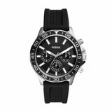 Fossil Bannon Multifunction Black Dial Black Silicone Strap Watch for Men - BQ2494 Buy Now By Fossil