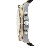 Fossil Garrett Chronograph Blue Dial Brown Leather Strap Watch for Men - FS5625 Buy Now By Fossil