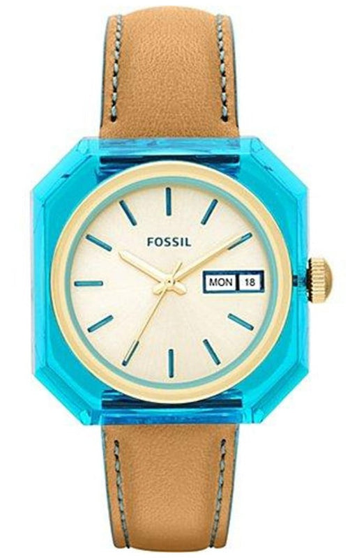 Fossil Candy White Dial Brown Leather Strap Watch for Men - ES3536 Buy Now By Fossil