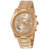 Fossil Boyfriend Multifunction Rose Gold Dial Rose Gold Steel Strap Watch for Women - ES3885 Buy Now By Fossil