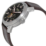Fossil Pilot 54 Automatic Black Dial Brown Leather Strap Watch for Men - ME3118 Buy Now By Fossil