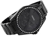 Fossil Riley Multifunction Black Dial Black Steel Strap Watch for Women - ES4519 Buy Now By Fossil