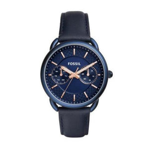 Fossil Tailor Blue Dial Blue Leather Strap Watch for Women - ES4092 Buy Now By Fossil