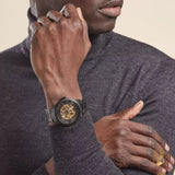 Fossil Townsman Automatic Skeleton Black Dial Black Steel Strap Watch for Men - ME3197 Buy Now By Fossil