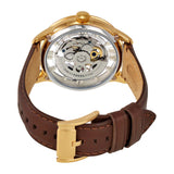 Fossil Townsman Automatic Skeleton Gold Dial Brown Leather Strap Watch for Men - ME3043 Buy Now By Fossil