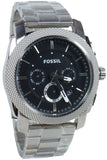 Fossil Machine Chronograph Black Dial Silver Steel Strap Watch for Men - FS4776 Buy Now By Fossil