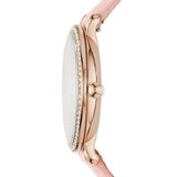 Fossil Jacqueline White Dial Pink Leather Strap Watch for Women - ES4303 Buy Now By Fossil