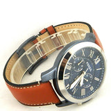 Fossil Grant Chronograph Blue Dial Brown Leather Strap Watch for Men - FS5151 Buy Now By Fossil
