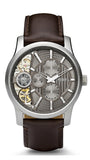 Fossil Twist Chronograph Multifunction Taupe Dial Brown Leather Strap Watch for Men - ME1098 Buy Now By Fossil