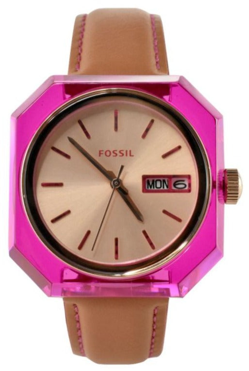 Fossil Candy White Dial Brown Leather Strap Watch for Women - ES3539 Buy Now By Fossil