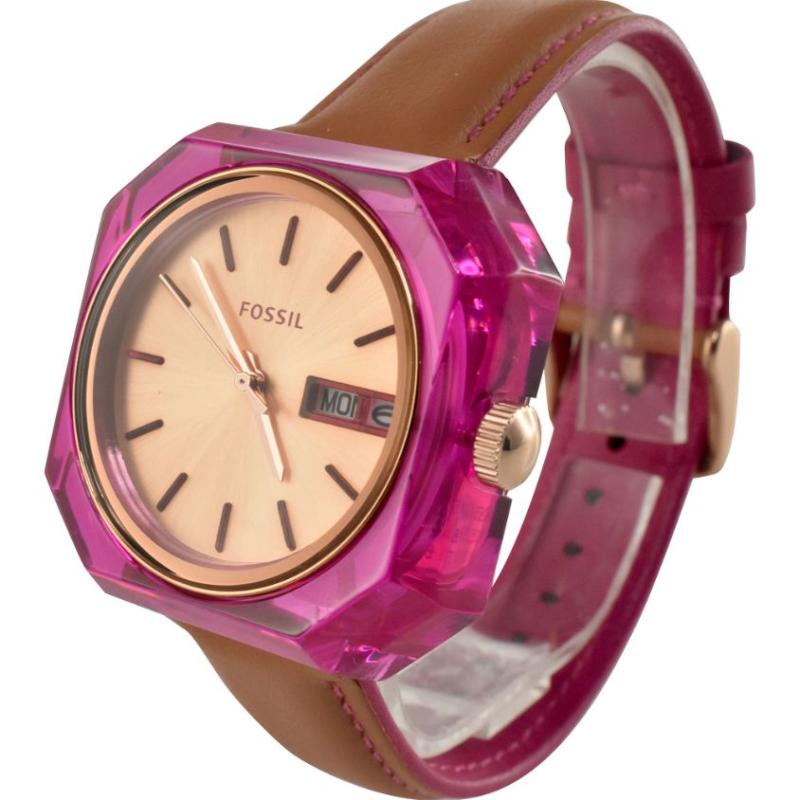 Fossil Candy White Dial Brown Leather Strap Watch for Women - ES3539 Buy Now By Fossil