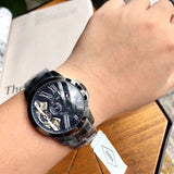 Fossil Grant Twist Multifunction Blue Dial Grey Steel Strap Watch for Men - ME1146 Buy Now By Fossil