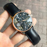 Fossil Twist Multi-Function Chronograph Black Dial Black Leather Strap Watch for Men - ME1099 Buy Now By Fossil